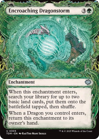 (305) Magic The Gathering Tarkir: Dragonstorm: Extras Single: Encroaching Dragonstorm  Uncommon