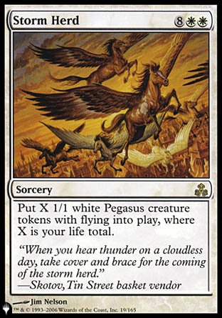 (019) Magic The Gathering The List Single: Storm Herd  Rare