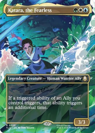 (305) Magic The Gathering Magic: The Gathering | Avatar: The Last Airbender: Extras Single: Katara, the Fearless (V.1) Holo Rare