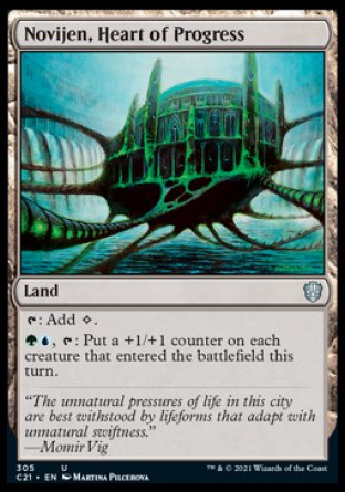 (305) Magic The Gathering Commander: Strixhaven Single: Novijen, Heart of Progress  Uncommon