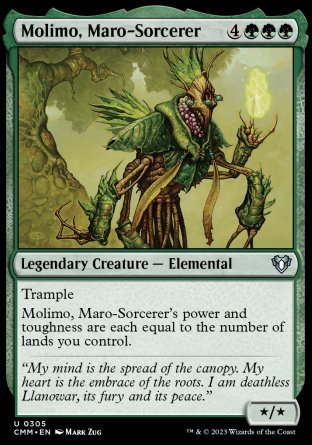 (305) Magic The Gathering Commander Masters Single: Molimo, Maro-Sorcerer Holo Uncommon