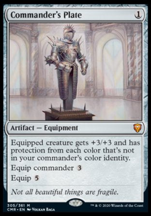 (305/361) Magic The Gathering Commander Legends Single: Commander's Plate  Mythic