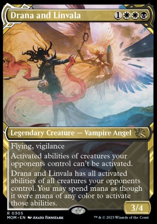 (305) Magic The Gathering March of the Machine: Extras Single: Drana and Linvala  Rare