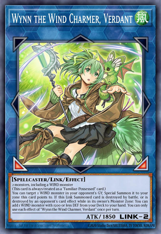 (124) YuGiOh TCG MP20: 2020 Tin of Lost Memories Mega Pack Single: Wynn the Wind Charmer, Verdant  Ultra Rare