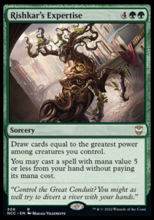 (306) Magic The Gathering Commander: Streets of New Capenna Single: Rishkar's Expertise  Rare