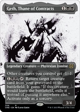 (306) Magic The Gathering Phyrexia: All Will Be One: Extras Single: Geth, Thane of Contracts (V.1) Holo Rare
