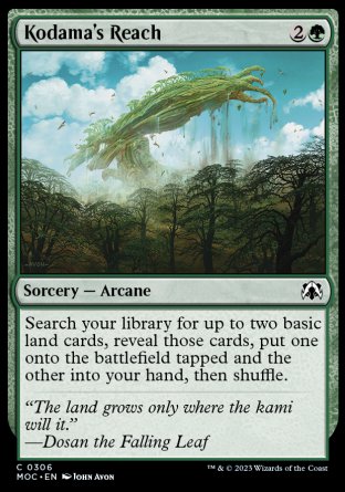 (306) Magic The Gathering Commander: March of the Machine Single: Kodama's Reach  Common