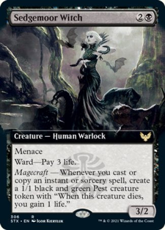 (306) Magic The Gathering Strixhaven: School of Mages: Extras Single: Sedgemoor Witch  Rare