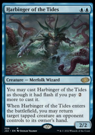 (306) Magic The Gathering Jumpstart 2022 Single: Harbinger of the Tides  Rare