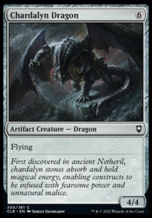 (306) Magic The Gathering Commander Legends: Battle for Baldur's Gate Single: Chardalyn Dragon  Common