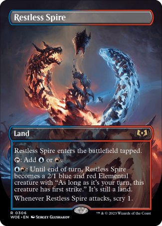 (306) Magic The Gathering Wilds of Eldraine: Extras Single: Restless Spire Holo Rare
