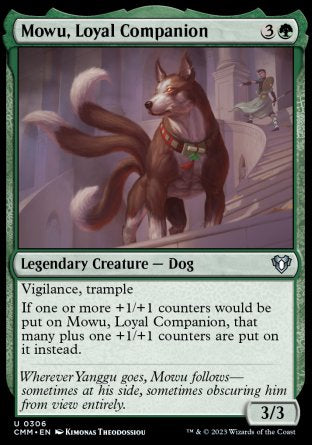 (306) Magic The Gathering Commander Masters Single: Mowu, Loyal Companion  Uncommon