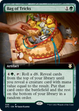 (306) Magic The Gathering Commander: Adventures in the Forgotten Realms: Extras Single: Bag of Tricks  Rare