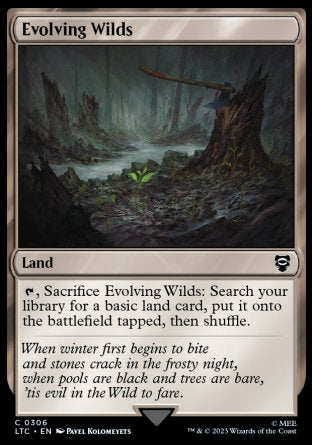 (306) Magic The Gathering Commander: The Lord of the Rings: Tales of Middle-earth Single: Evolving Wilds  Common