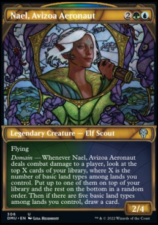 (306) Magic The Gathering Dominaria United: Extras Single: Nael, Avizoa Aeronaut (V.1)  Uncommon