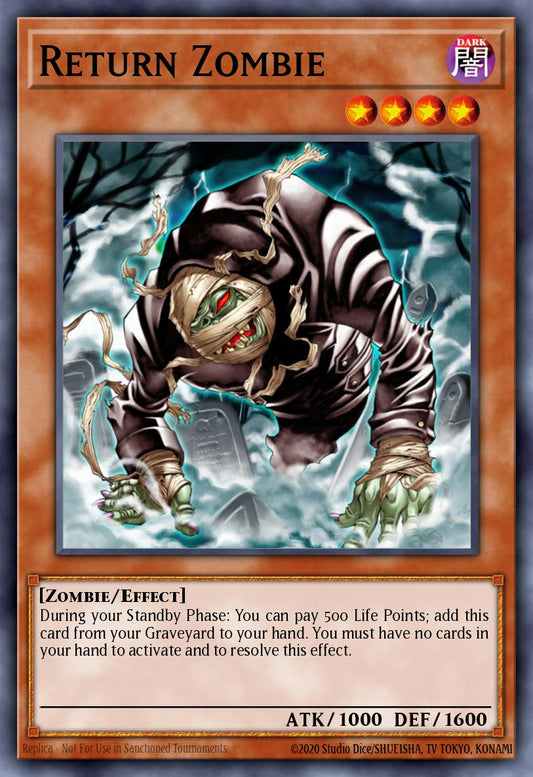 (201) YuGiOh TCG LCJW: Legendary Collection 4: Mega Pack Single: Return Zombie  Common