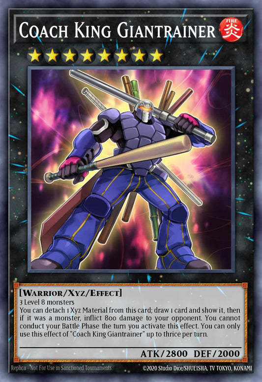 (034) YuGiOh TCG MP24: 25th Anniversary Tin: Dueling Mirrors Single: Coach King Giantrainer  Quarter Century Secret Rare