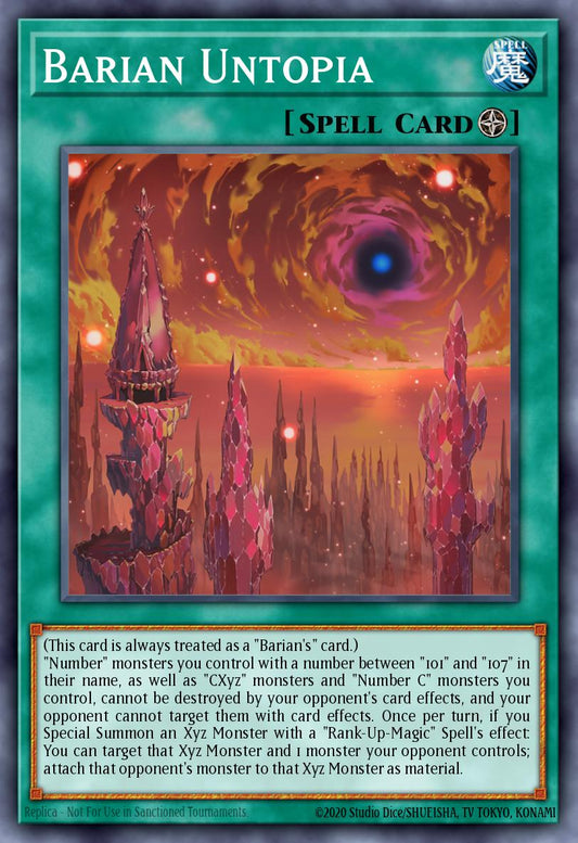 (263) YuGiOh TCG MP24: 25th Anniversary Tin: Dueling Mirrors Single: Barian Untopia  Ultra Rare