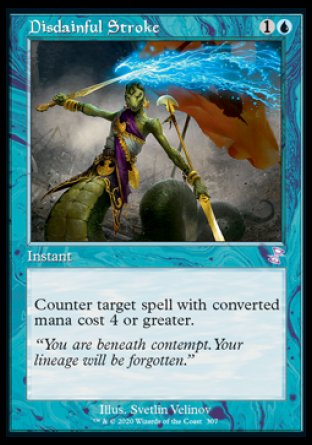 (307) Magic The Gathering Time Spiral Remastered: Extras Single: Disdainful Stroke Holo Time Shifted