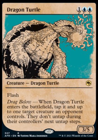 (307) Magic The Gathering Adventures in the Forgotten Realms: Extras Single: Dragon Turtle  Rare