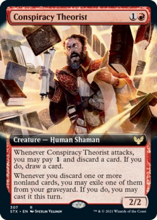 (307) Magic The Gathering Strixhaven: School of Mages: Extras Single: Conspiracy Theorist Holo Rare