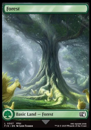(307) Magic The Gathering Magic: The Gathering - FINAL FANTASY Single: Forest (V.2) Holo Land