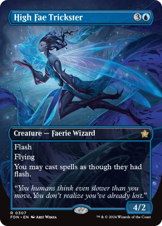 (307) Magic The Gathering Magic: The Gathering Foundations: Extras Single: High Fae Trickster (V.1)  Rare