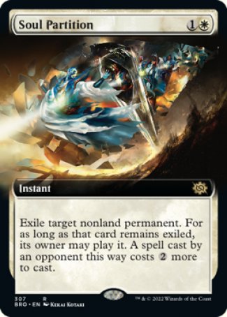 (307) Magic The Gathering The Brothers' War: Extras Single: Soul Partition Holo Rare