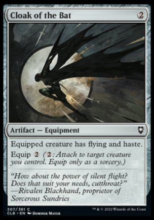 (307) Magic The Gathering Commander Legends: Battle for Baldur's Gate Single: Cloak of the Bat  Common