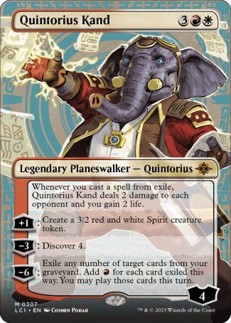 (307) Magic The Gathering The Lost Caverns of Ixalan: Extras Single: Quintorius Kand (V.1)  Mythic