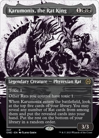 (307) Magic The Gathering Phyrexia: All Will Be One: Extras Single: Karumonix, the Rat King (V.1) Holo Rare