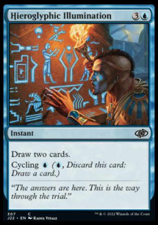 (307) Magic The Gathering Jumpstart 2022 Single: Hieroglyphic Illumination  Common