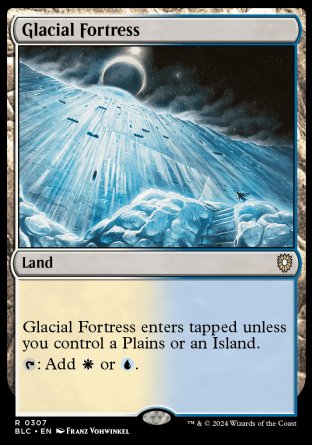 (307) Magic The Gathering Commander: Bloomburrow Single: Glacial Fortress  Rare