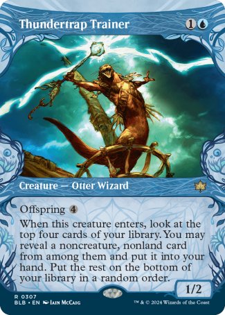 (307) Magic The Gathering Bloomburrow: Extras Single: Thundertrap Trainer  Rare
