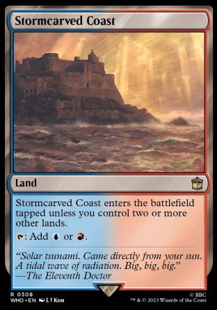 (308) Magic The Gathering Universes Beyond: Doctor Who Single: Stormcarved Coast Holo Rare