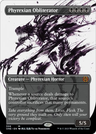 (308) Magic The Gathering Phyrexia: All Will Be One: Extras Single: Phyrexian Obliterator (V.1)  Mythic