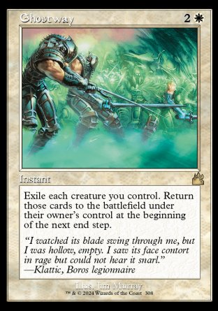 (308) Magic The Gathering Ravnica Remastered: Extras Single: Ghostway (V.1)  Holo Rare