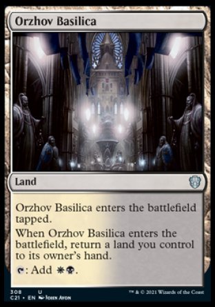 (308) Magic The Gathering Commander: Strixhaven Single: Orzhov Basilica  Uncommon