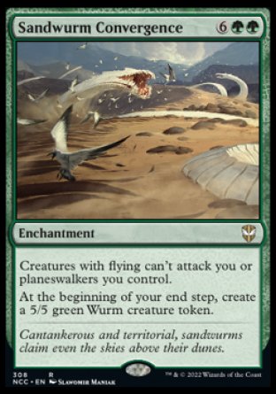 (308) Magic The Gathering Commander: Streets of New Capenna Single: Sandwurm Convergence  Rare