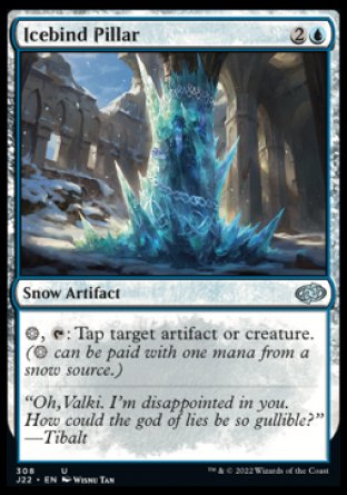(308) Magic The Gathering Jumpstart 2022 Single: Icebind Pillar  Uncommon