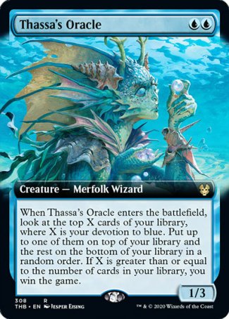(308) Magic The Gathering Theros Beyond Death: Extras Single: Thassa's Oracle Holo Rare