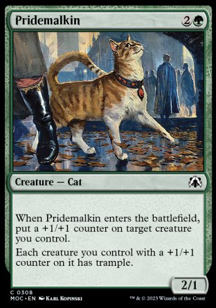 (308) Magic The Gathering Commander: March of the Machine Single: Pridemalkin  Common