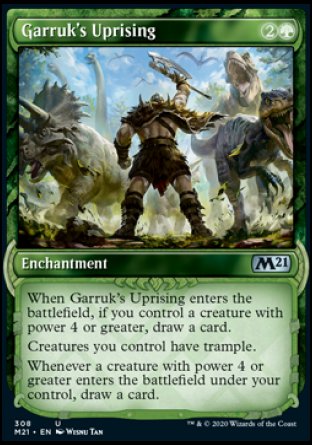 (308) Magic The Gathering Core 2021: Extras Single: Garruk's Uprising  Uncommon