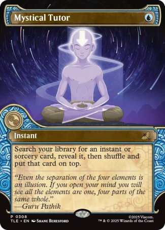 (308) Magic The Gathering Magic: The Gathering | Avatar: The Last Airbender: Eternal Single: Mystical Tutor  Rare