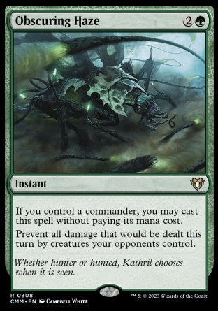 (308) Magic The Gathering Commander Masters Single: Obscuring Haze Holo Rare