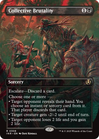 (308) Magic The Gathering Innistrad Remastered: Extras Single: Collective Brutality (V.1)  Rare