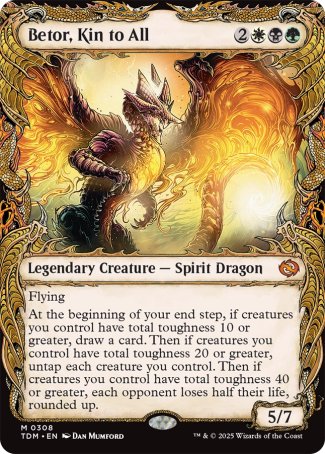 (308) Magic The Gathering Tarkir: Dragonstorm: Extras Single: Betor, Kin to All (V.1)  Mythic