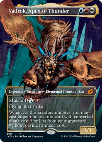 (308) Magic The Gathering Ikoria: Lair of Behemoths: Extras Single: Vadrok, Apex of Thunder (V.1)  Mythic