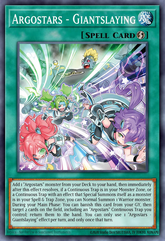 (062) YuGiOh TCG ALIN: Alliance Insight Single: Argostars - Giantslaying  Super Rare