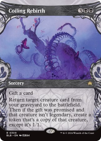 (309) Magic The Gathering Bloomburrow: Extras Single: Coiling Rebirth  Rare